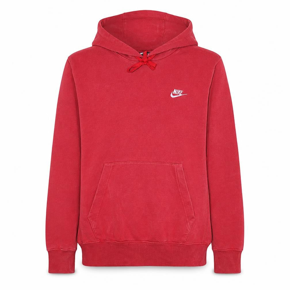Nike Men's Red Pullover Hoodie XS Regular Fit Fleece Sweatshirt