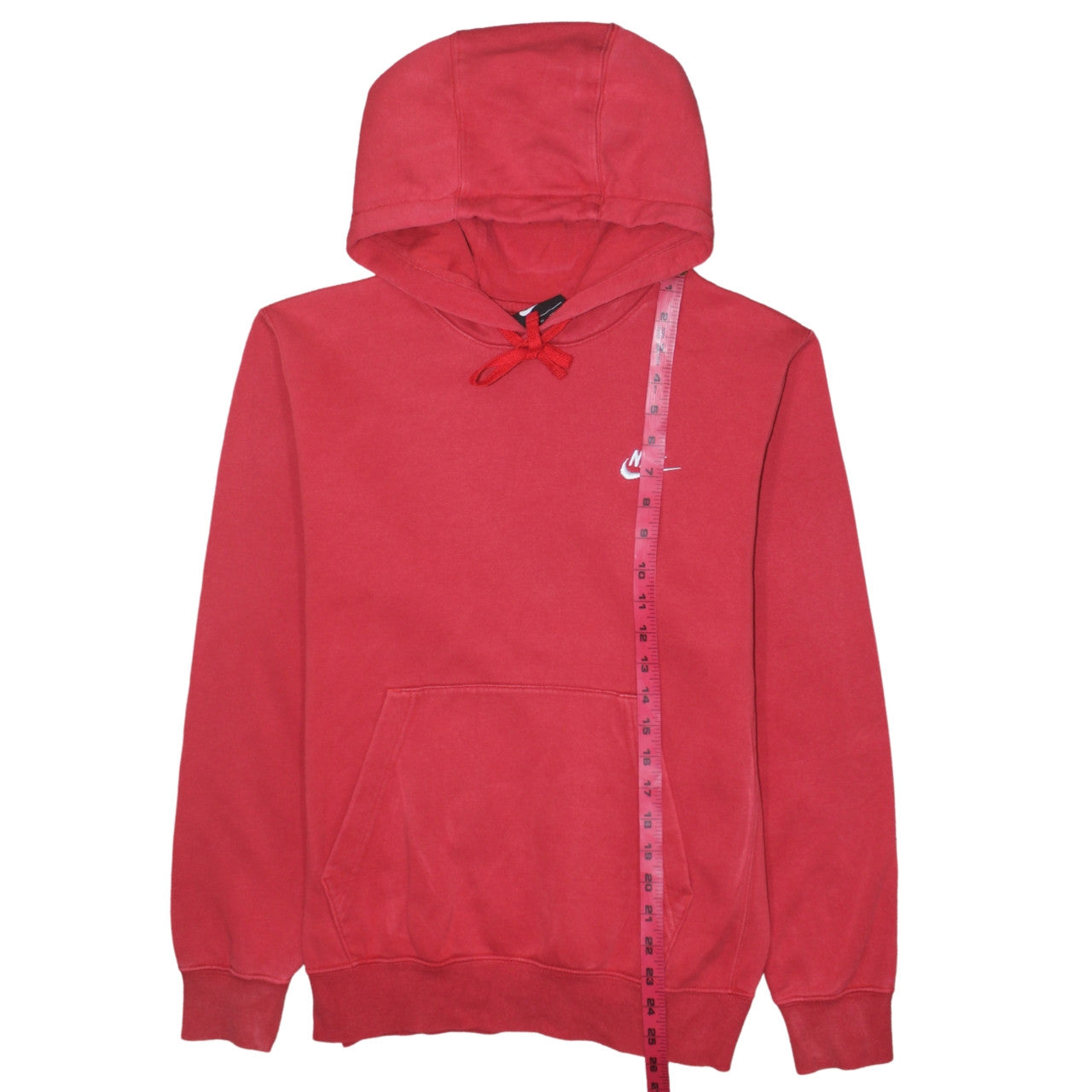 Nike Men's Red Pullover Hoodie XS Regular Fit Fleece Sweatshirt