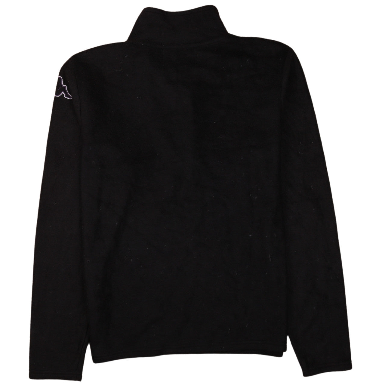 Kappa Men’s Black Fleece 1/4 Zip Pullover Sweatshirt Medium