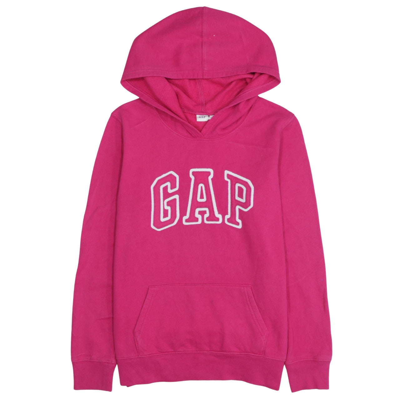 GAP Womens Pink Pullover Hoodie Small Cotton Logo Casual