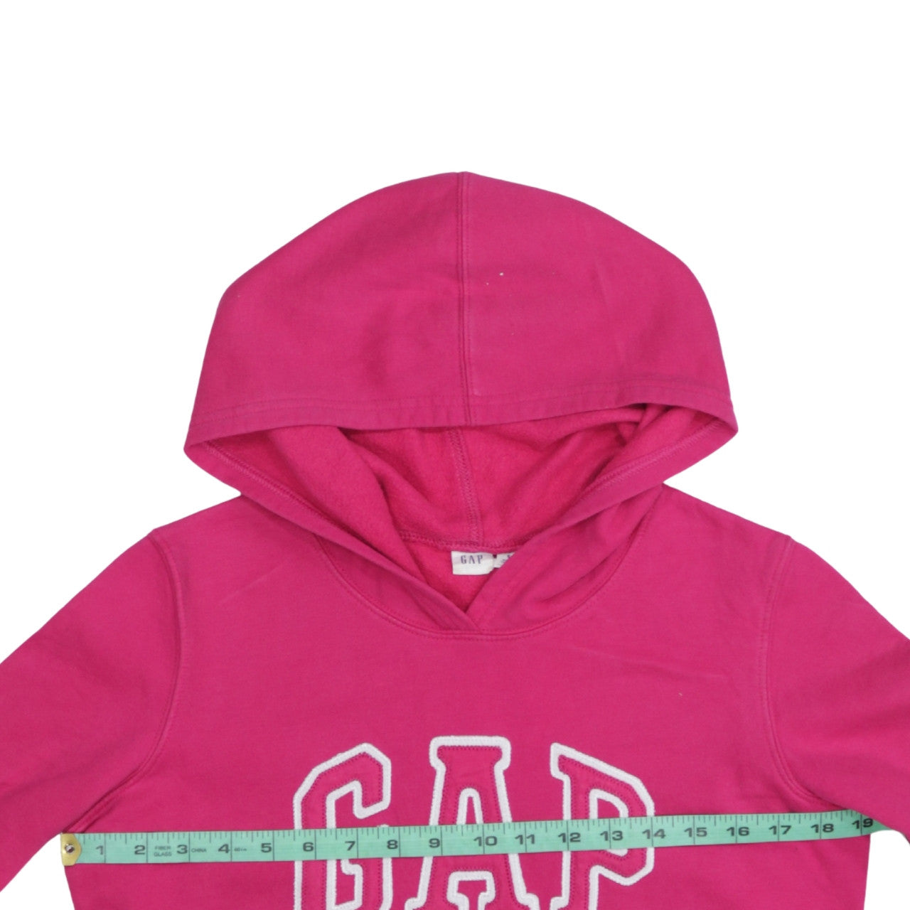 GAP Womens Pink Pullover Hoodie Small Cotton Logo Casual