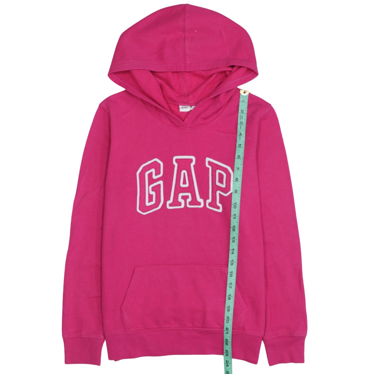 GAP Womens Pink Pullover Hoodie Small Cotton Logo Casual