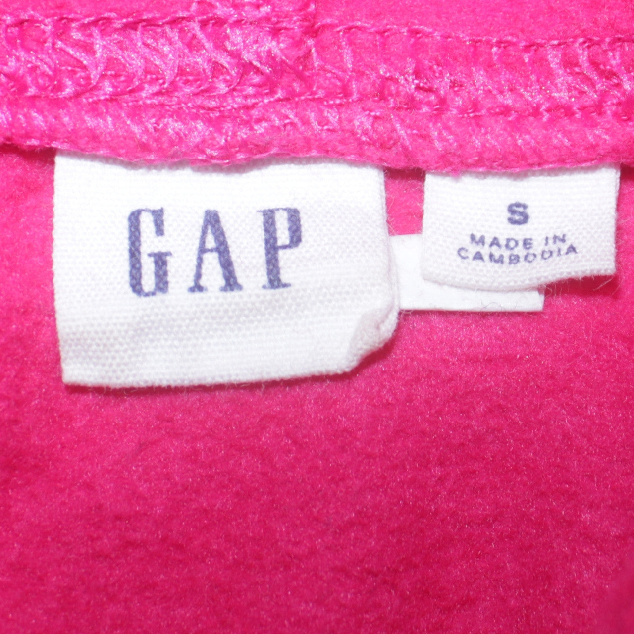 GAP Womens Pink Pullover Hoodie Small Cotton Logo Casual