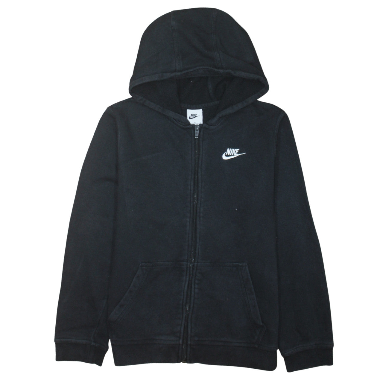 Nike Boys Black XL Full Zip Fleece Hoodie Sweatshirt