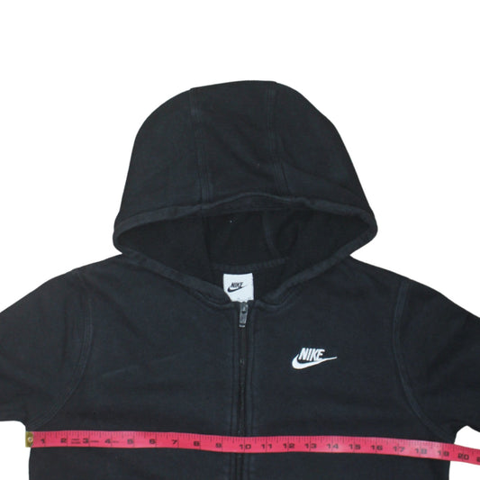 Nike Boys Black XL Full Zip Fleece Hoodie Sweatshirt