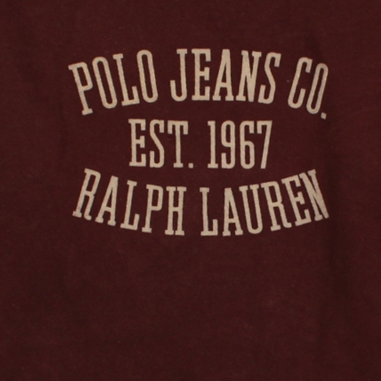 Ralph Lauren Polo Jeans Co. Men's Burgundy Long Sleeve T-Shirt M