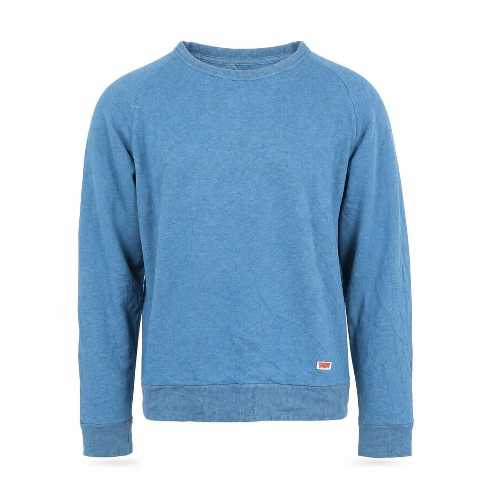 Levi's Men's Blue Cotton Blend Crew Neck Pullover Jumper Size S