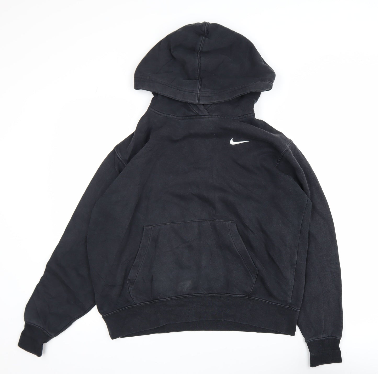 Nike Men's Black Pullover Hoodie Size M Logo Sportswear
