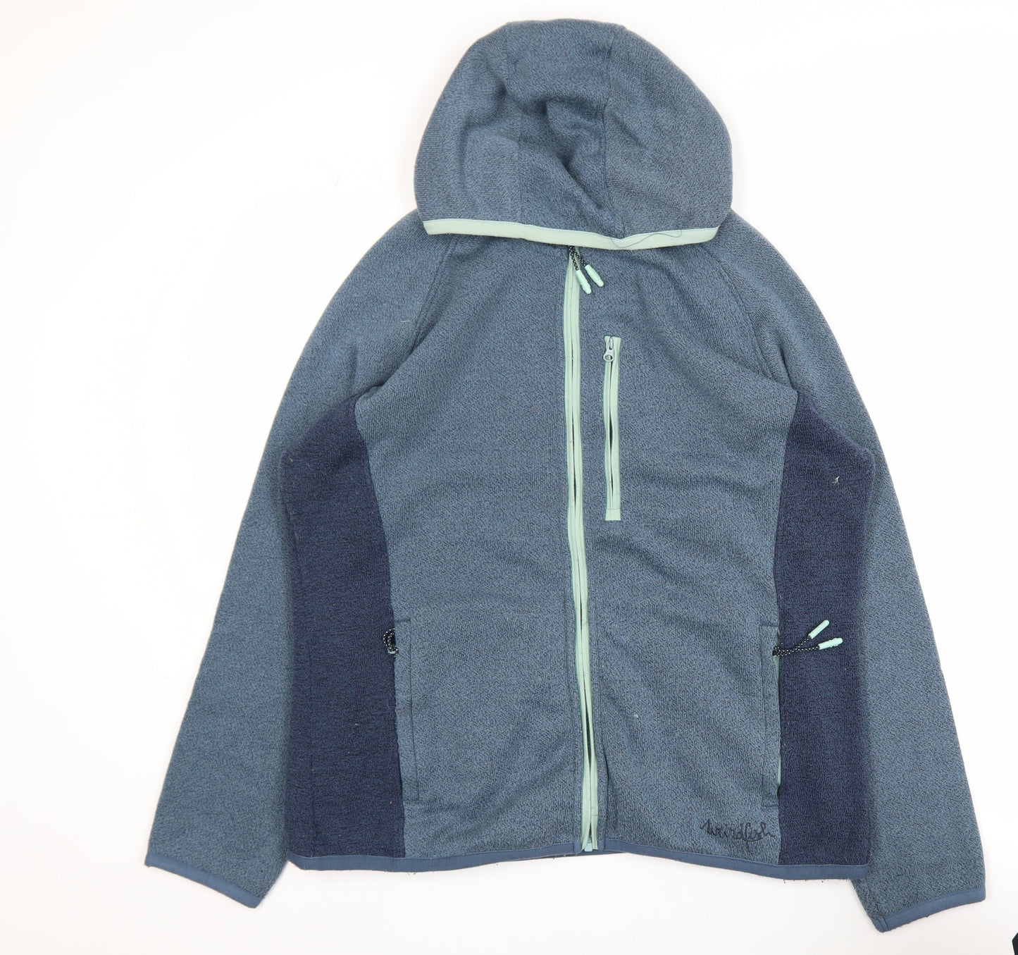 Weird Fish Women's Blue Size 18 Hooded Fleece Jacket