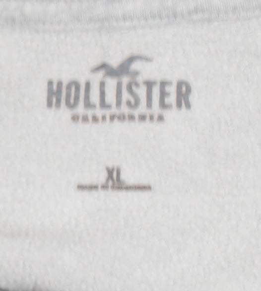 Hollister Mens Grey XL Pullover Sweatshirt Amalfi Coast Design
