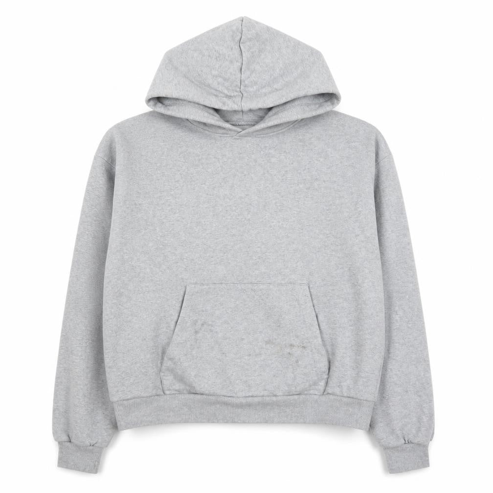 ASOS DESIGN Men’s Grey Pullover Hoodie XS Regular Fit Fleece