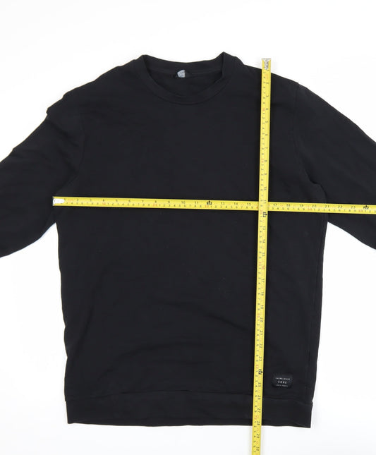 Jack & Jones Core Men's Black L Pullover Crew Neck Sweatshirt
