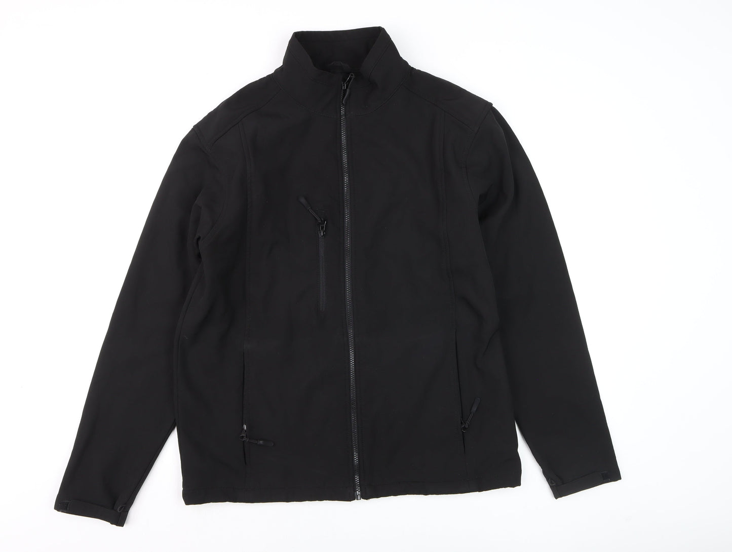 Arco Essentials Men's Black Softshell Jacket M Workwear Outdoor Zip Up
