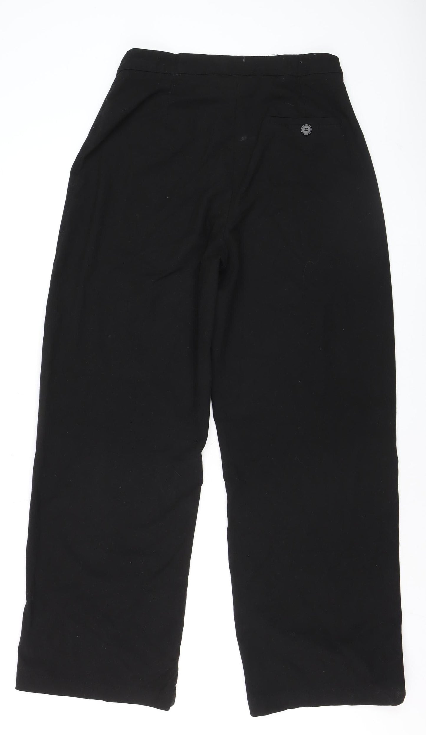 Bershka Men's Black Slim Fit Trousers Size L Polyester Blend