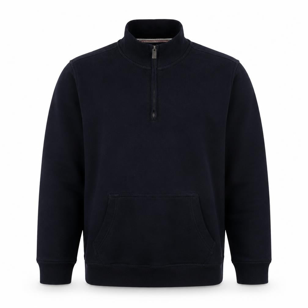 Lands' End Men's Blue 1/2 Zip Fleece Sweatshirt Medium