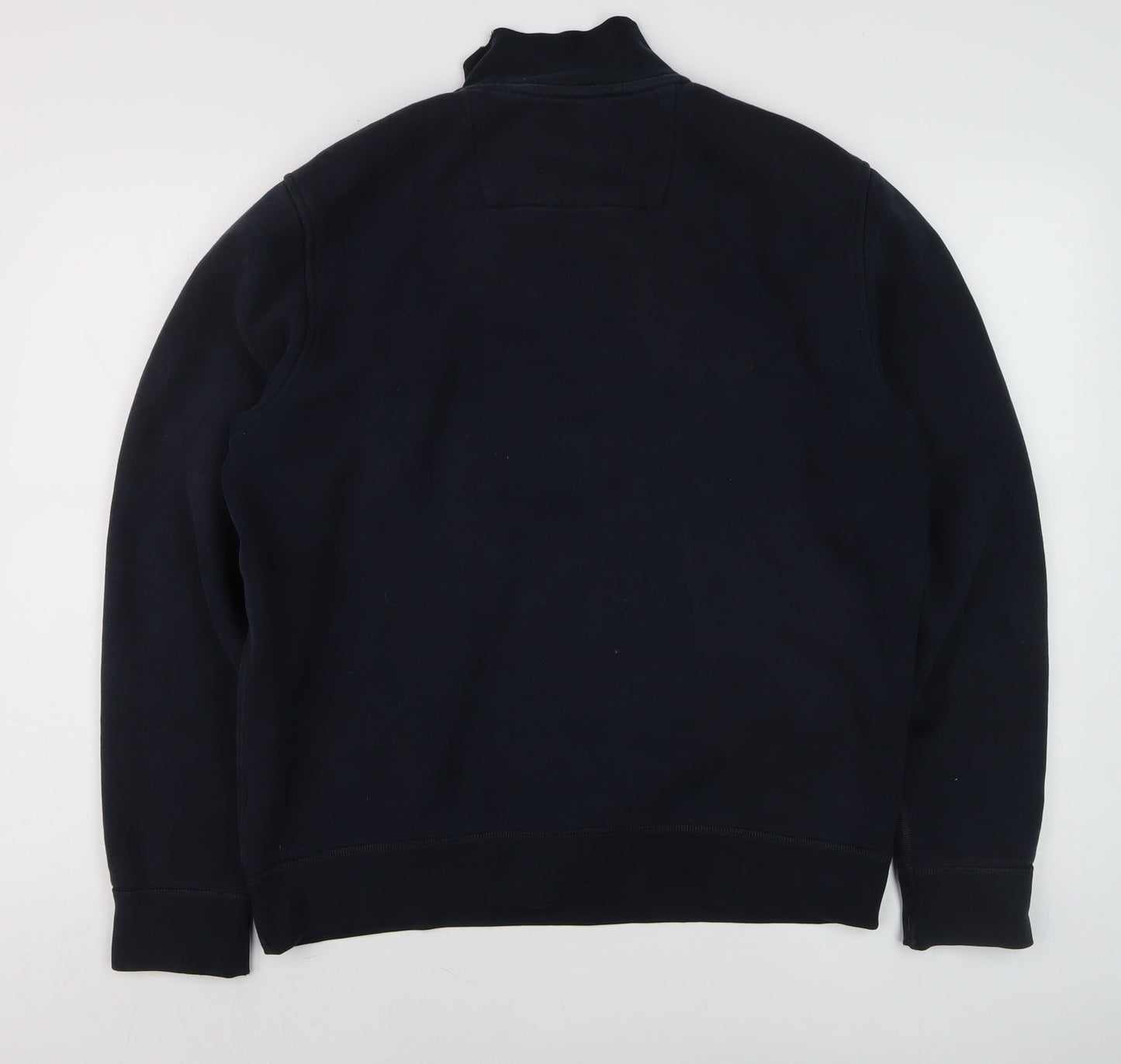 Lands' End Men's Blue 1/2 Zip Fleece Sweatshirt Medium