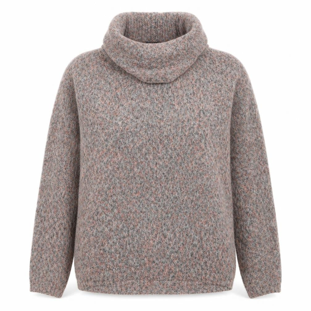 Marks and Spencer Womens Multicoloured M Cowl Neck Chunky Knit Jumper