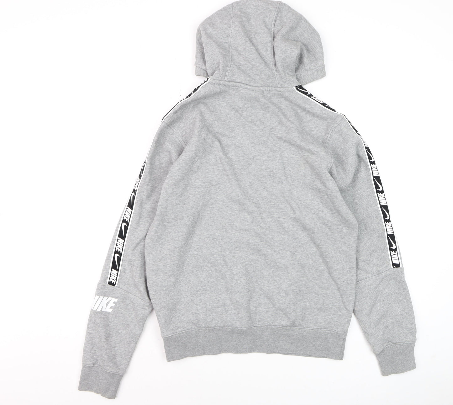 Nike Boys Grey Pullover Hoodie Size S Standard Fit Cotton Blend