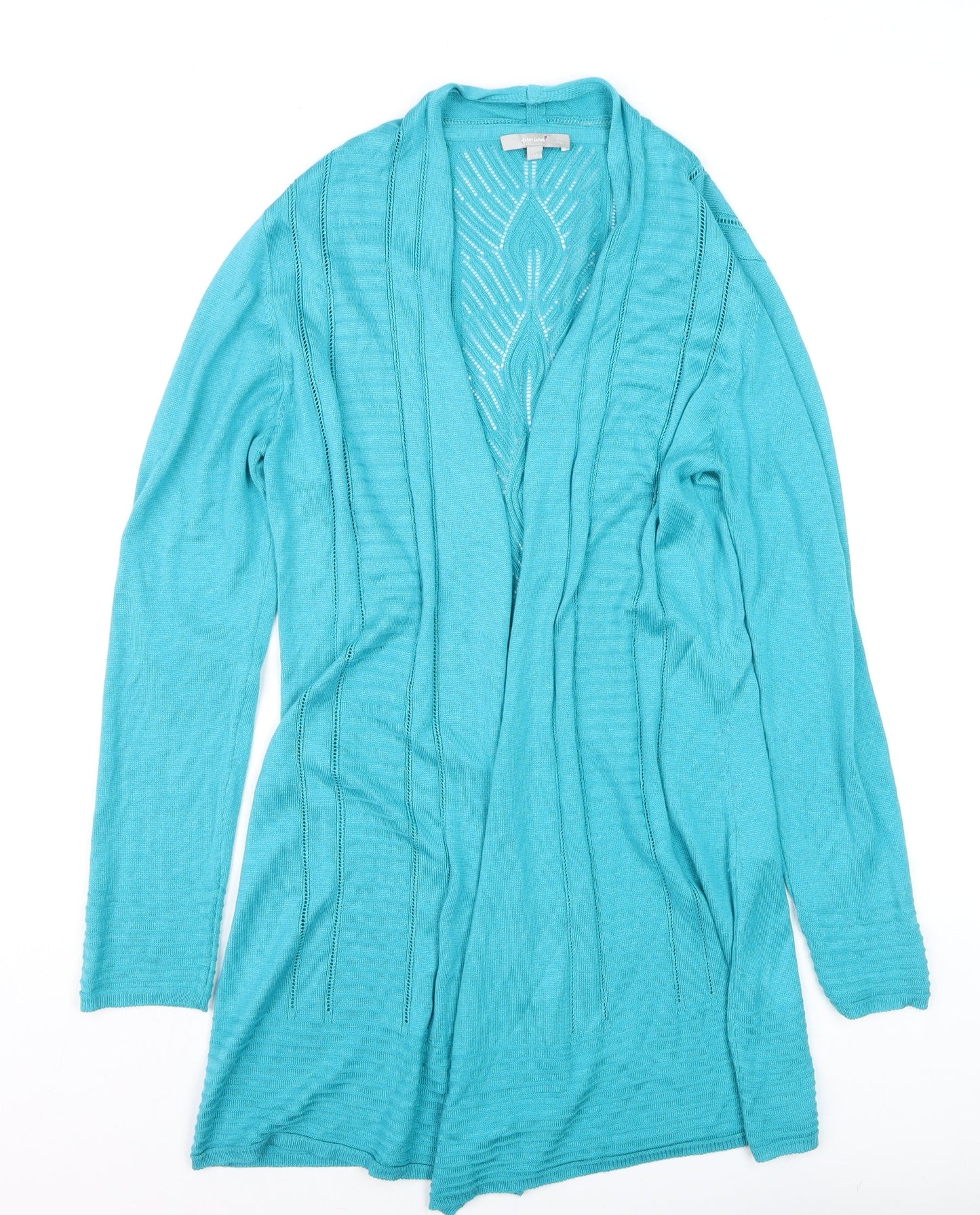 Marks and Spencer Women’s Blue Cardigan L Lightweight Knit