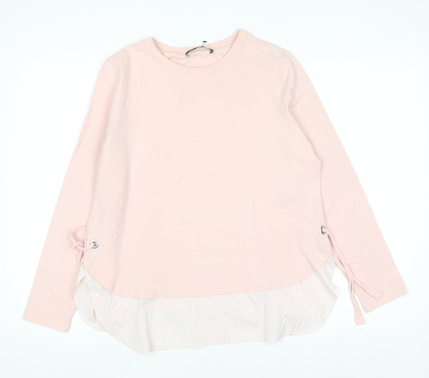 Marks and Spencer Women’s Pink Long Sleeve Crew Neck Blouse Size 14