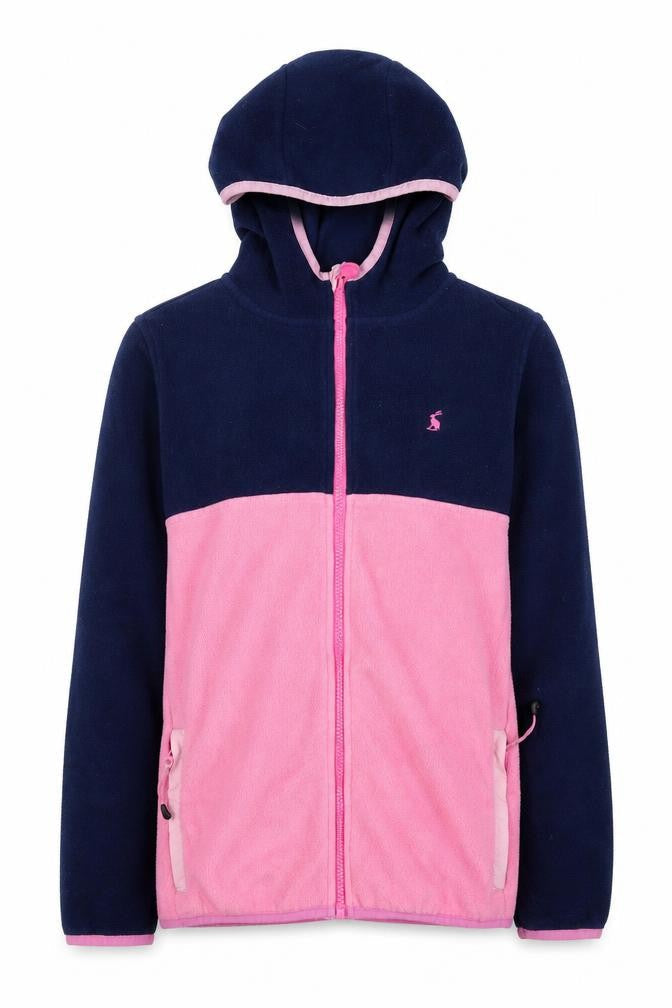 Joules Girls Multicoloured Full Zip Fleece Hoodie Size 11 Years