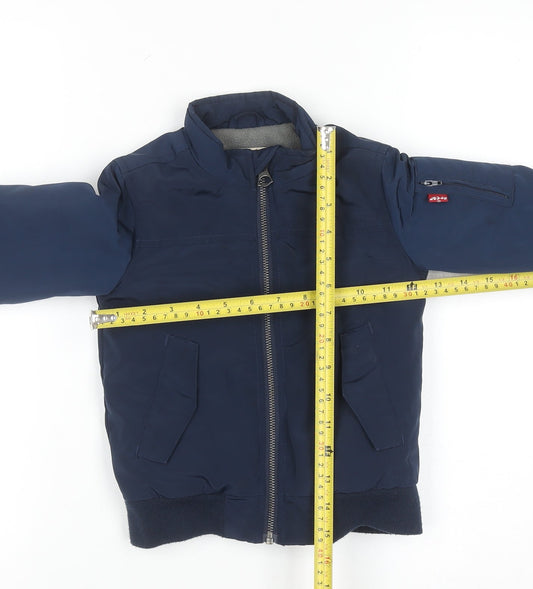 Levi's Boys Blue Bomber Jacket Size 4 Years Lined Polyester Zip-Up