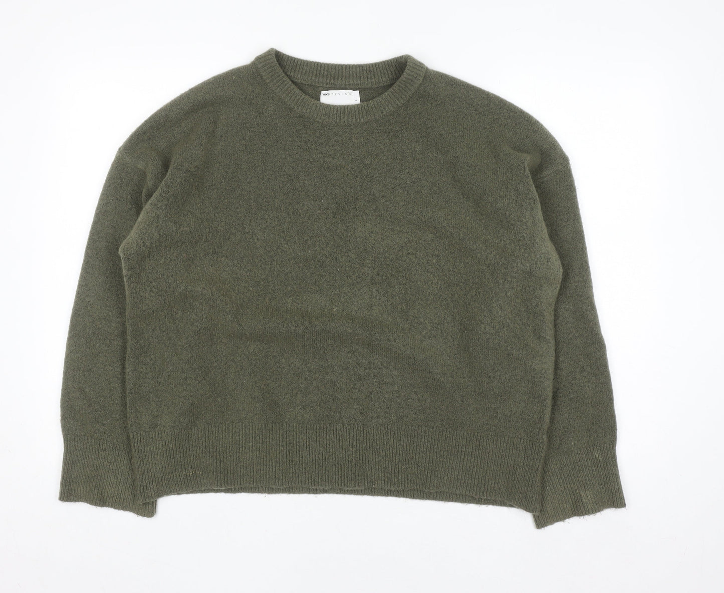 ASOS DESIGN Women’s Green Crew Neck Knit Jumper Size S