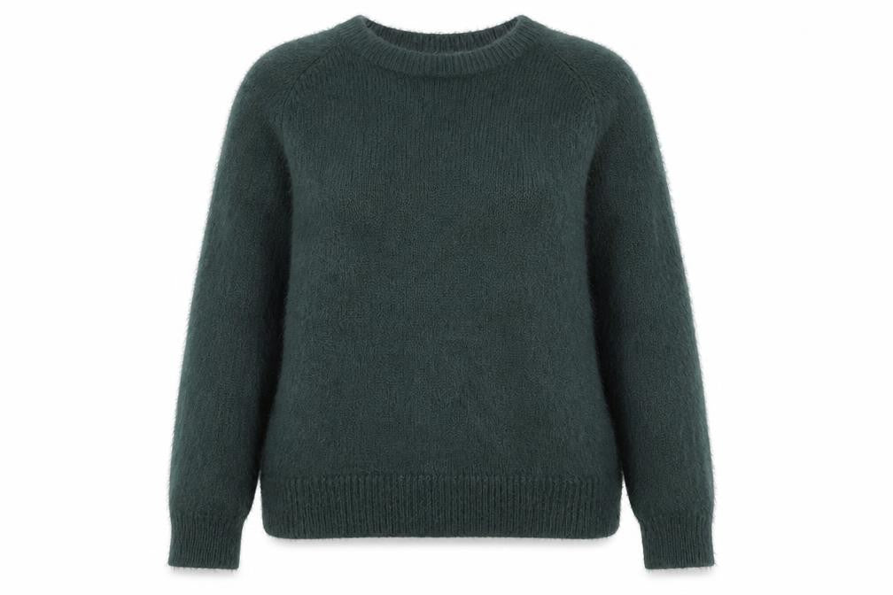 H&M Women’s Green Crew Neck Long Sleeve Knit Jumper XS