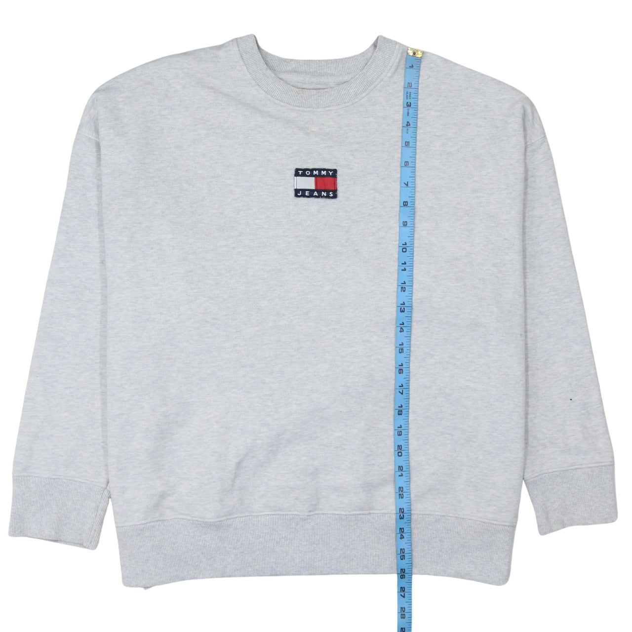 Tommy Jeans Men's Grey XL Crew Neck Pullover Sweatshirt