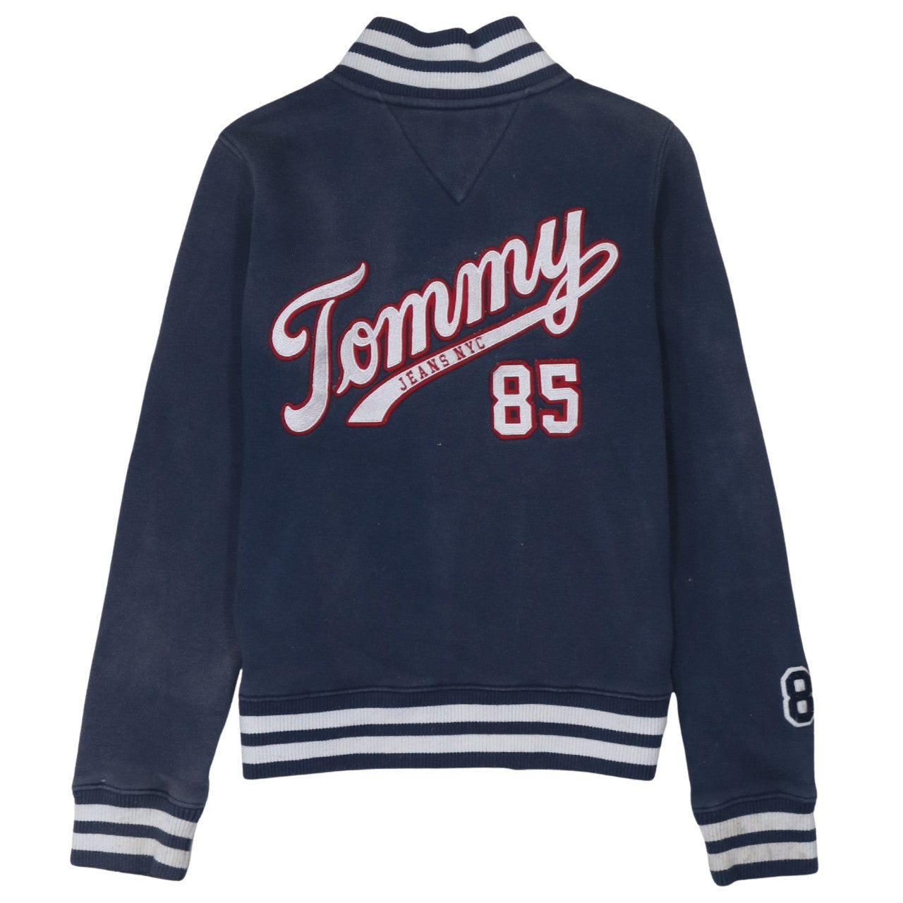 Tommy Jeans Men's Blue XS College Style Embroidered Varsity Sweatshirt
