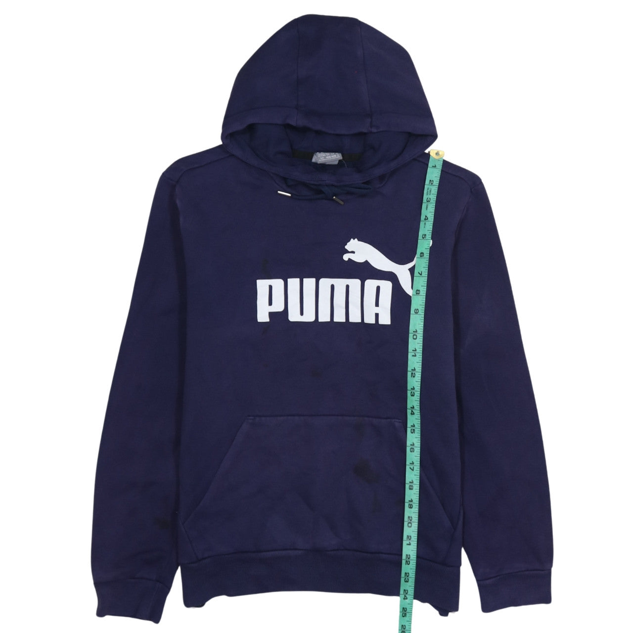 Puma Men's Blue XL Pullover Hoodie Graphic Logo Sweatshirt