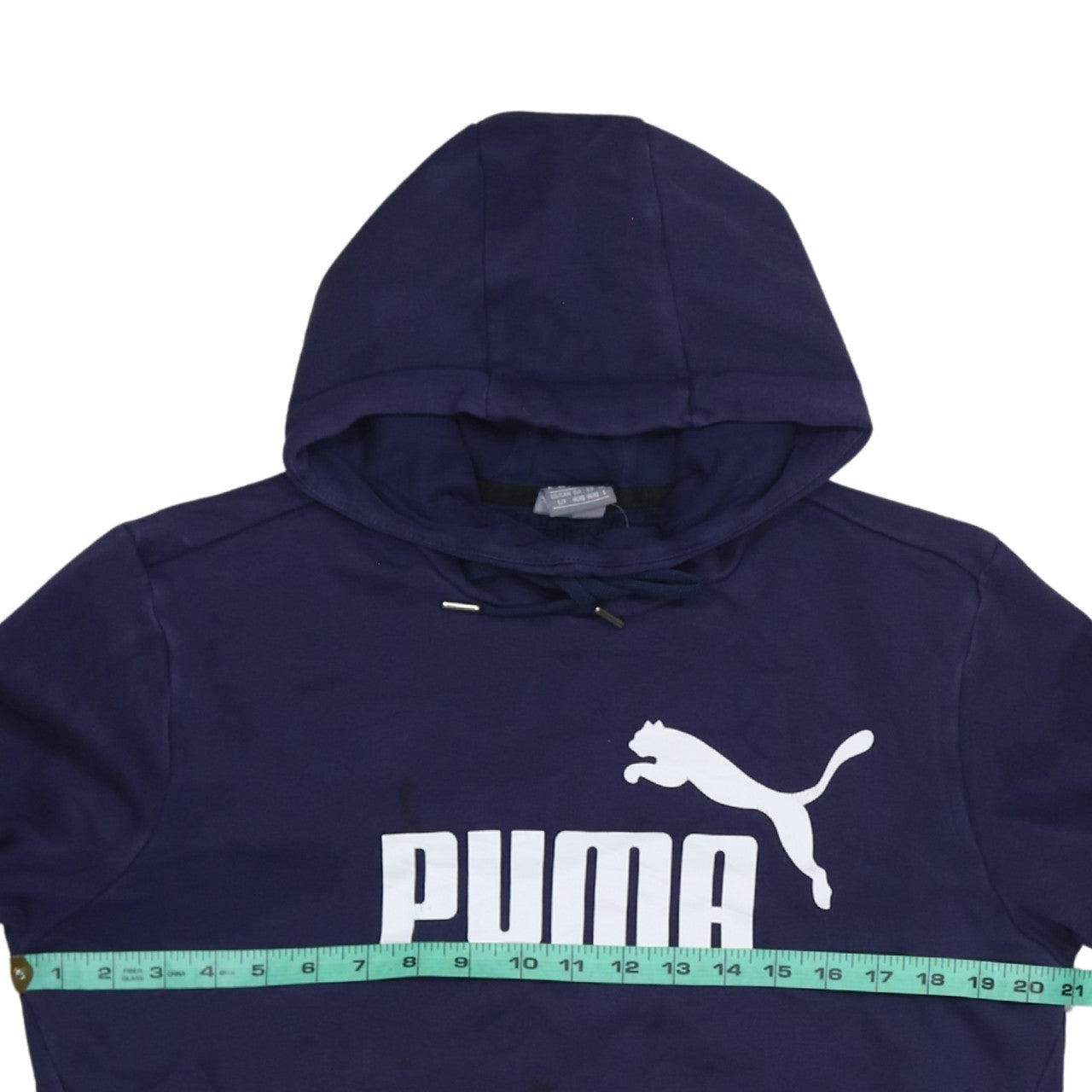 Puma Men's Blue XL Pullover Hoodie Graphic Logo Sweatshirt