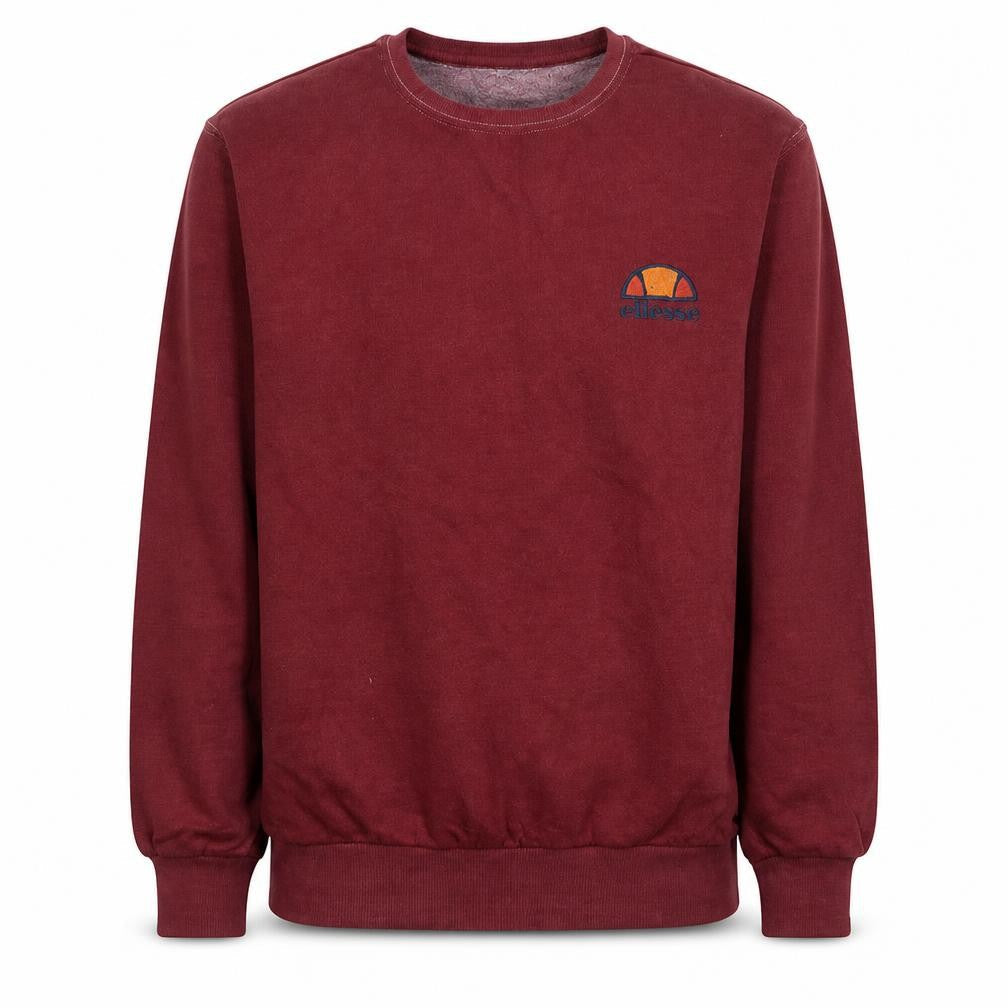 Ellesse Men's Red Crew Neck Pullover Sweatshirt M