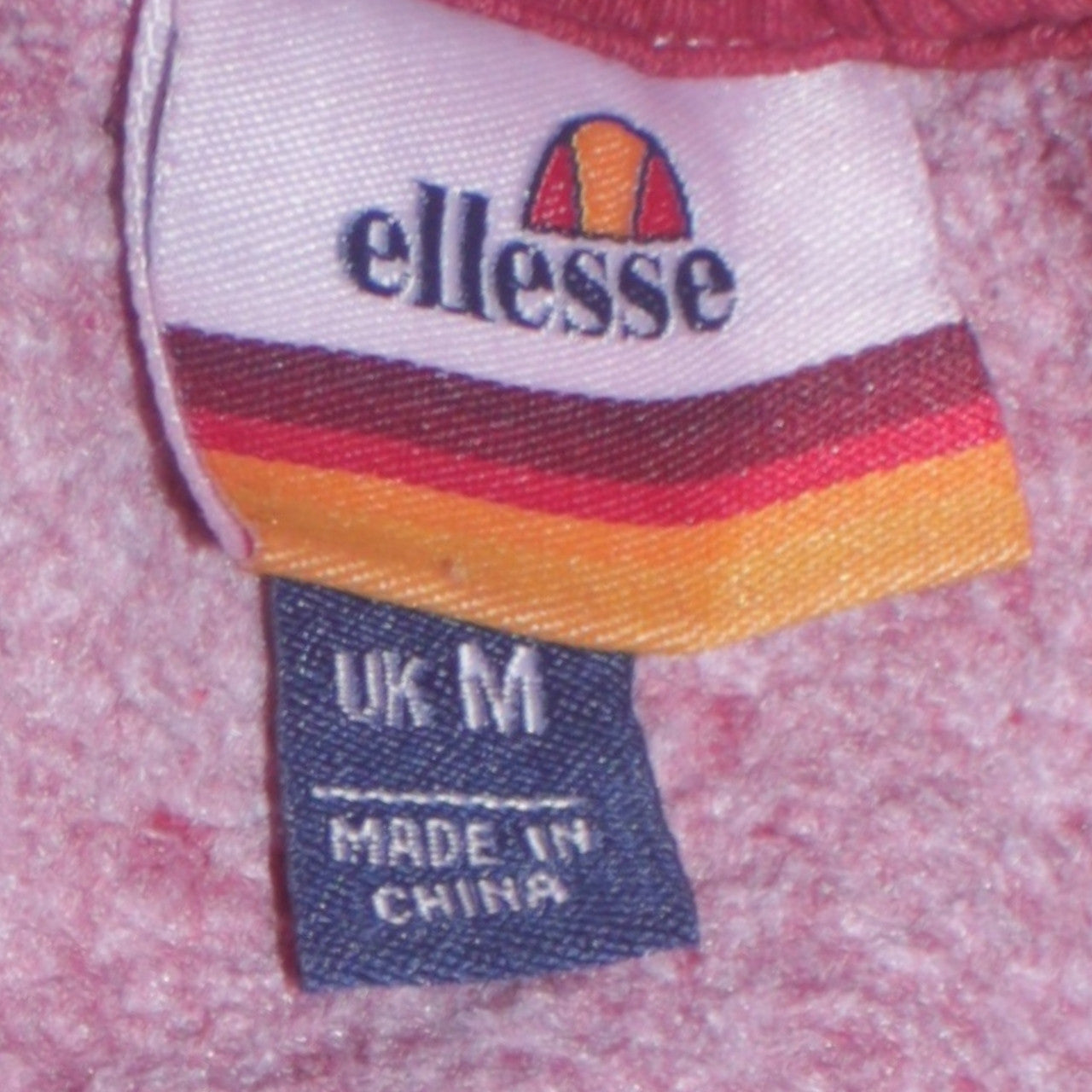 Ellesse Men's Red Crew Neck Pullover Sweatshirt M