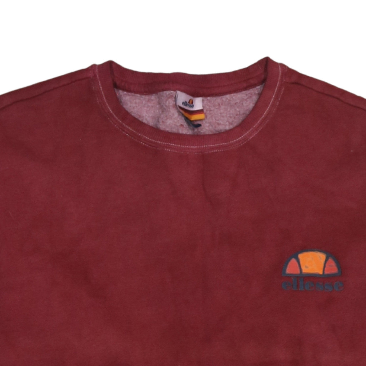 Ellesse Men's Red Crew Neck Pullover Sweatshirt M