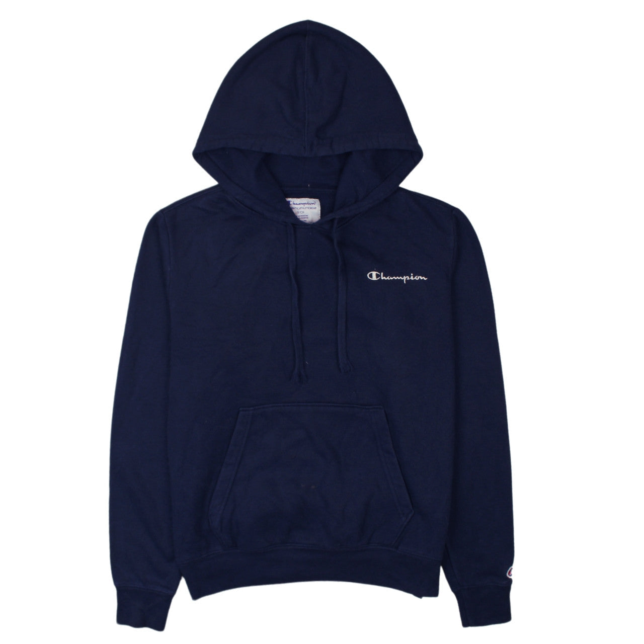 Champion Men's Blue Pullover Hoodie S Regular Fit Fleece