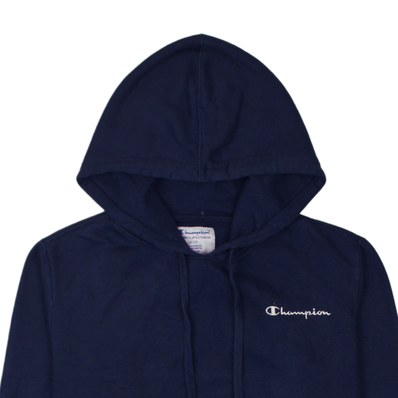 Champion Men's Blue Pullover Hoodie S Regular Fit Fleece