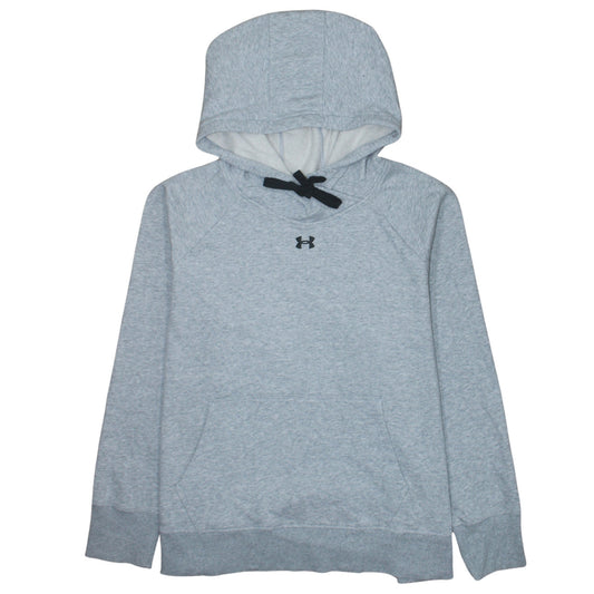 Under Armour Men Grey 2XL Pullover Hoodie Loose Fit Fleece Sweatshirt