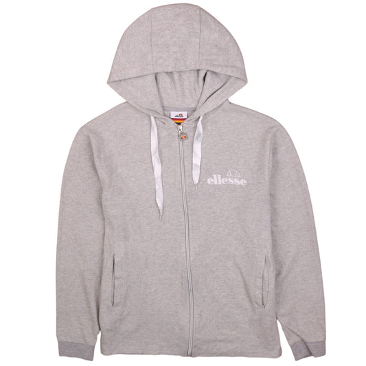 Ellesse Women's Grey Full Zip Hoodie UK 8 - Classic Casual Sportswear