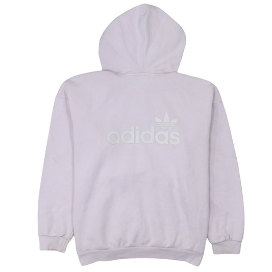 Adidas Women Lilac Hoodie Pullover Sweatshirt Size 10 Cotton Blend