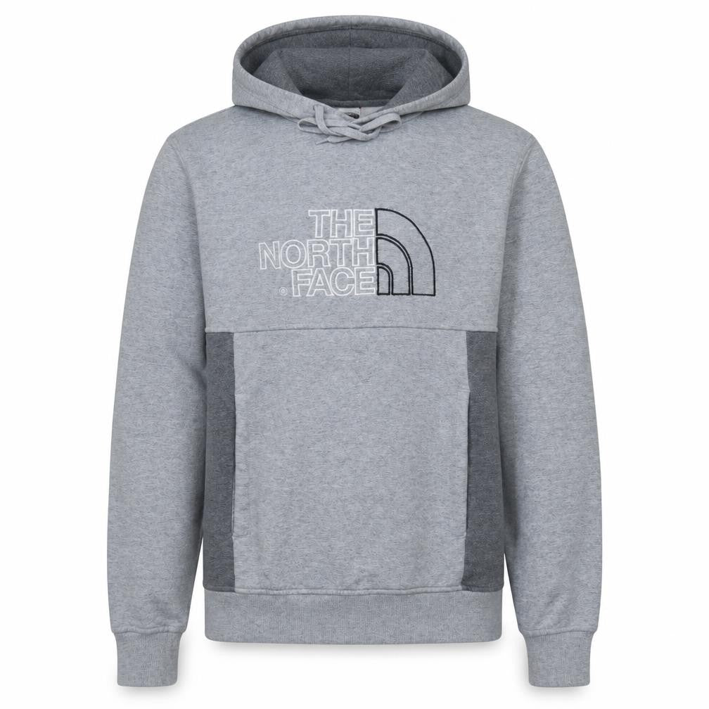 The North Face Men’s Grey Pullover Hoodie S Regular Fit Embroidered Logo