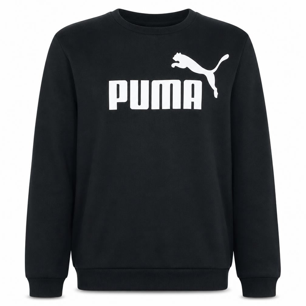 Puma Womens Black Logo Crew Neck Sweatshirt Size XL