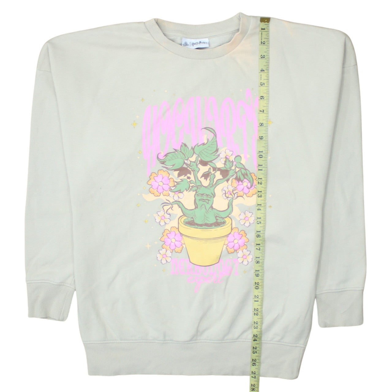 George Harry Potter Women’s Cream Sweatshirt S Hogwarts Graphic