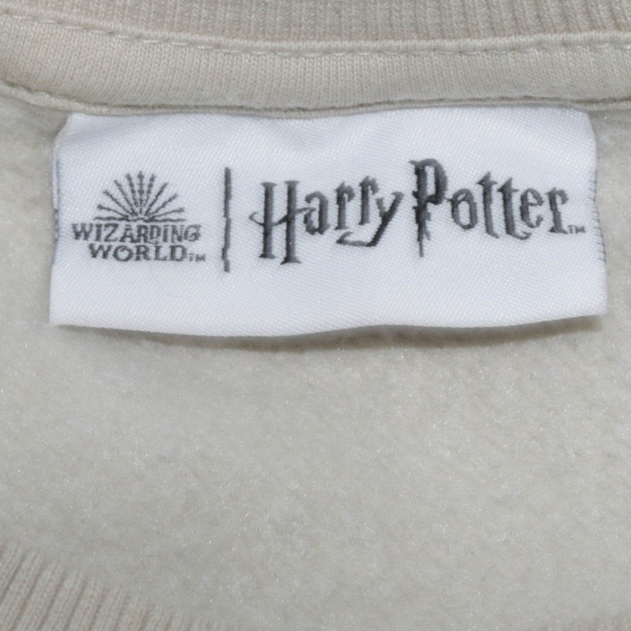 George Harry Potter Women’s Cream Sweatshirt S Hogwarts Graphic