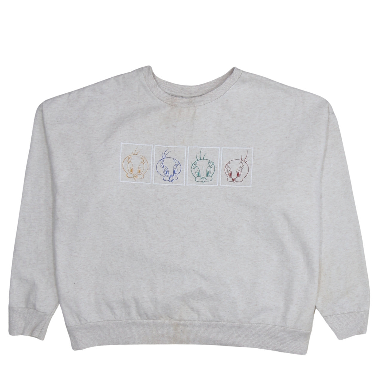 Primark Cares Looney Tunes Womens Beige 2XL Tweety Print Sweatshirt