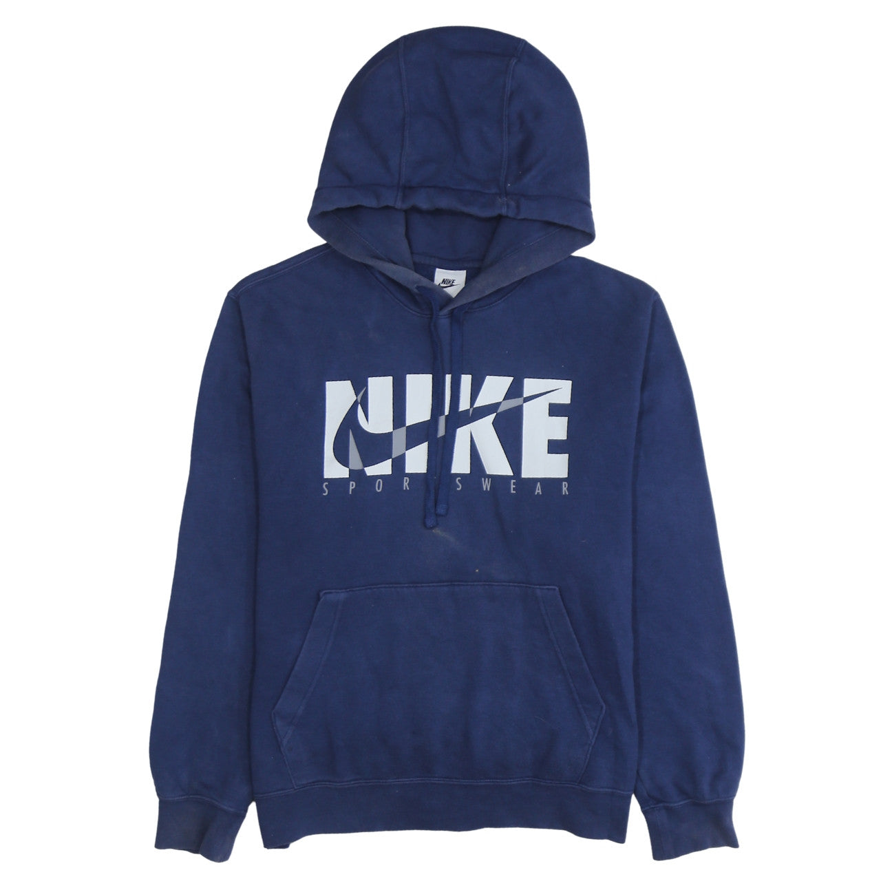Nike Mens Blue Pullover Hoodie Sportswear Logo M Regular Fit