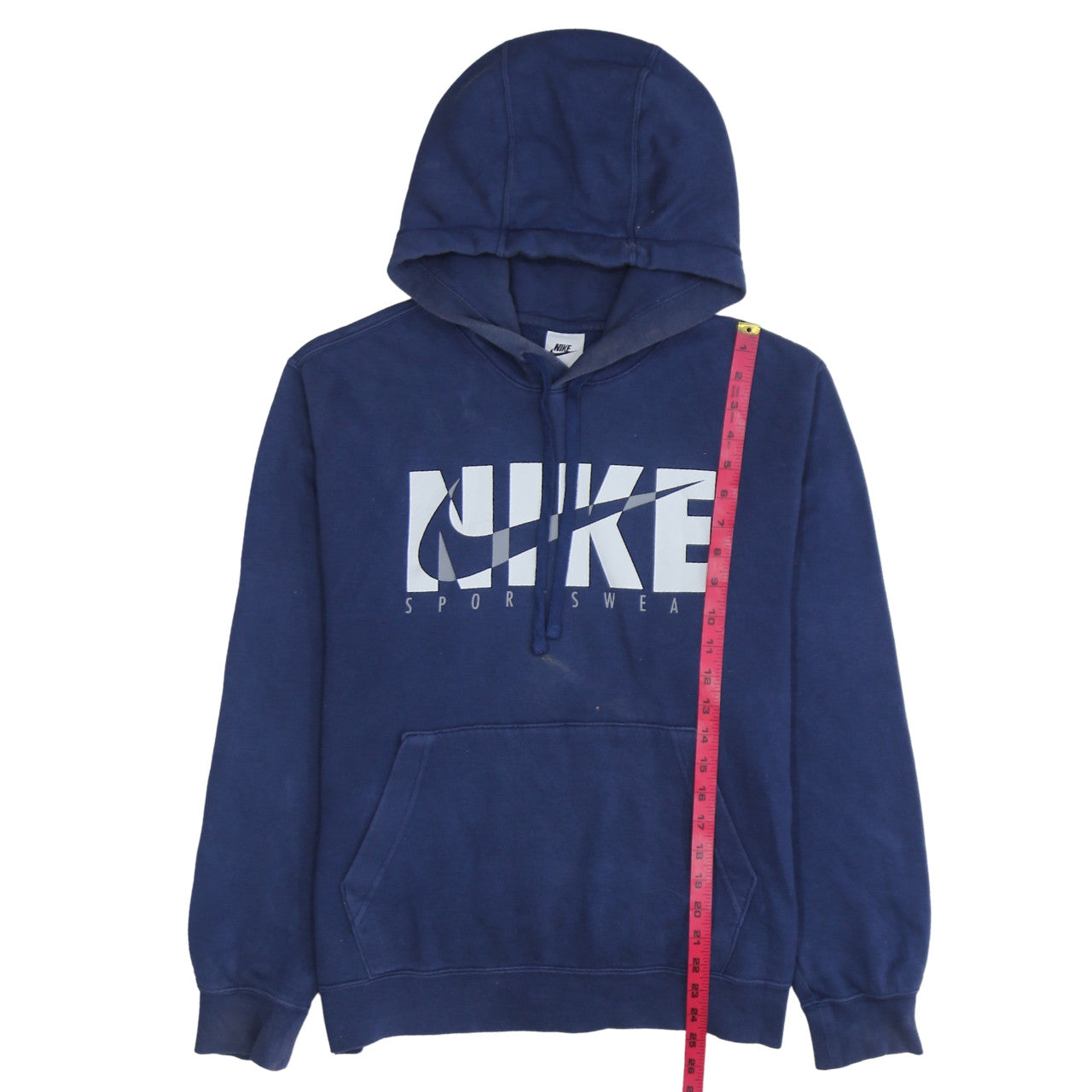 Nike Mens Blue Pullover Hoodie Sportswear Logo M Regular Fit