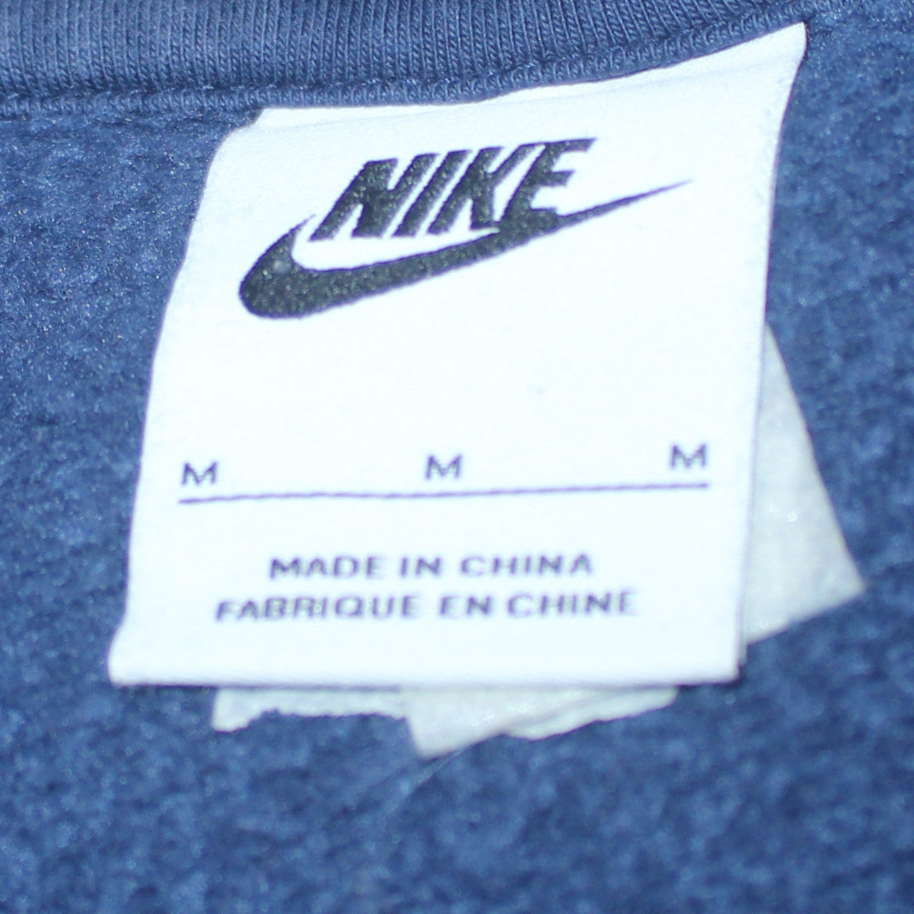Nike Mens Blue Pullover Hoodie Sportswear Logo M Regular Fit