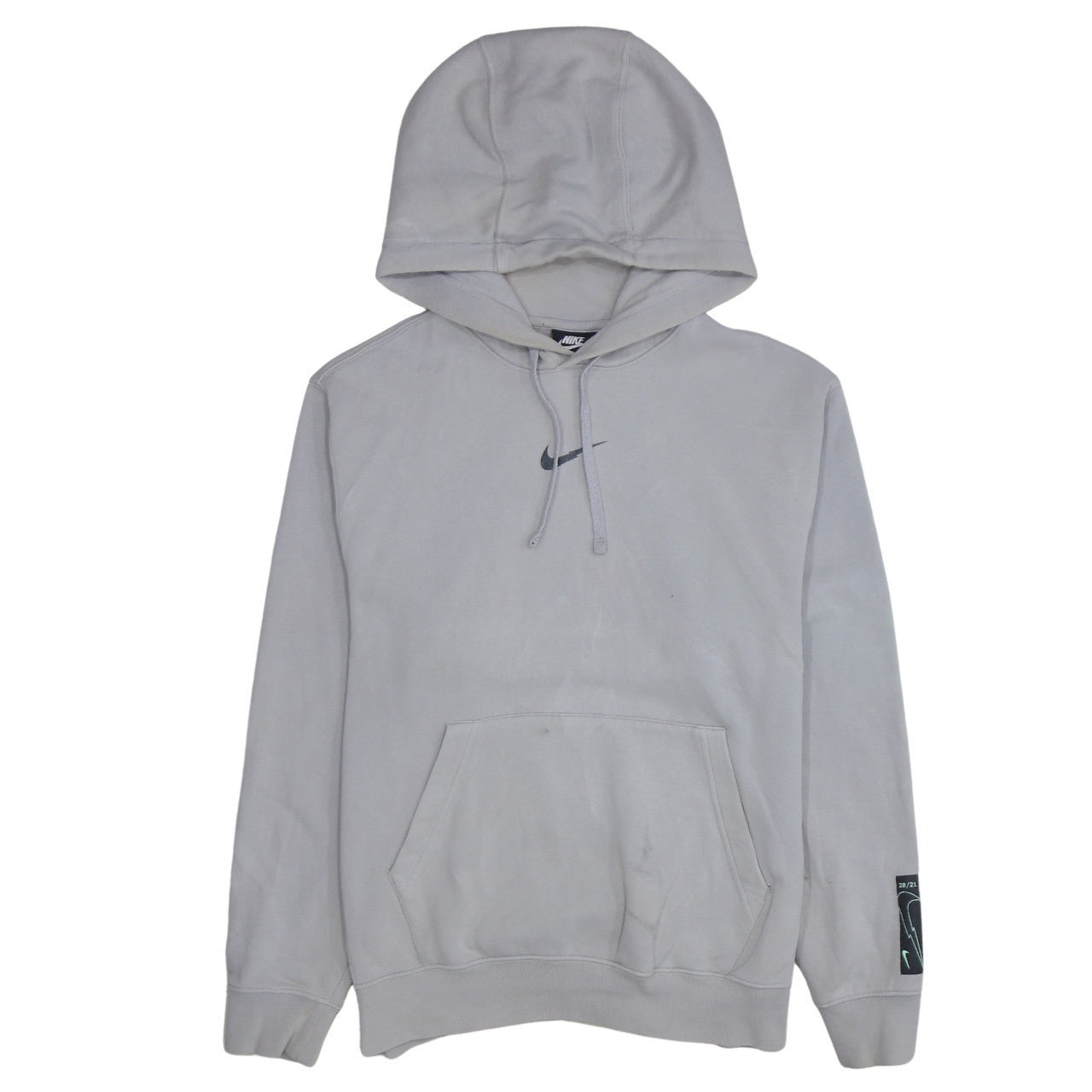 Nike Men's Grey Pullover Hoodie S Classic Fit Sportswear