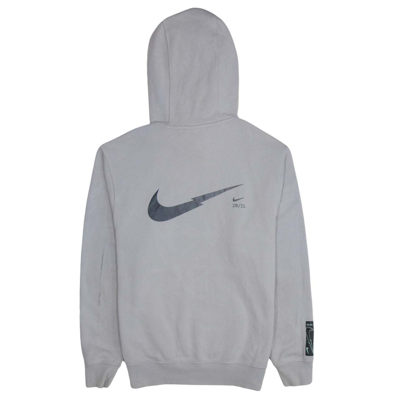 Nike Men's Grey Pullover Hoodie S Classic Fit Sportswear